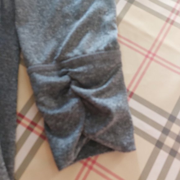 Champion Hoodie Sweater 'Loose' Drawstring Ruched Cuffs Gray Size XL - Picture 5 of 6